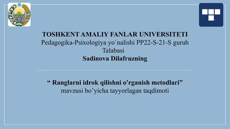 ranglarni idrok qilish metodlari 1