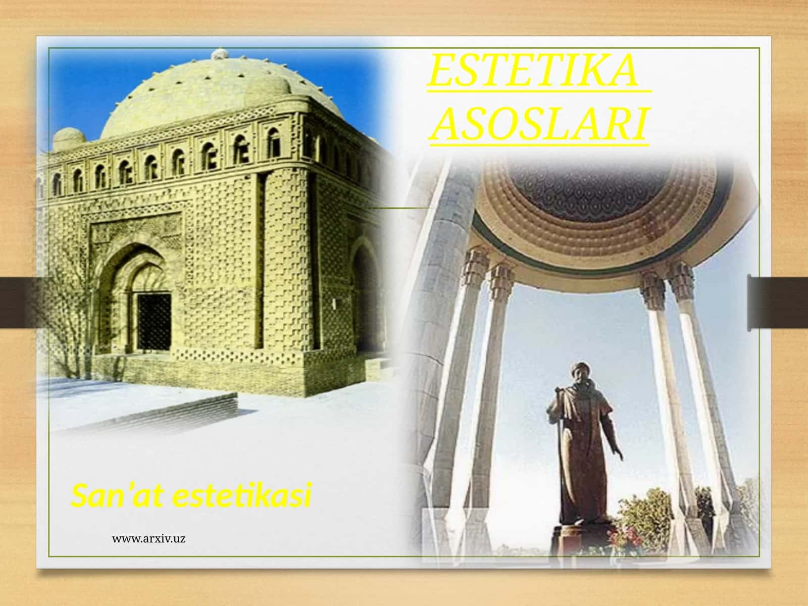ESTETIKA ASOSLARI 1