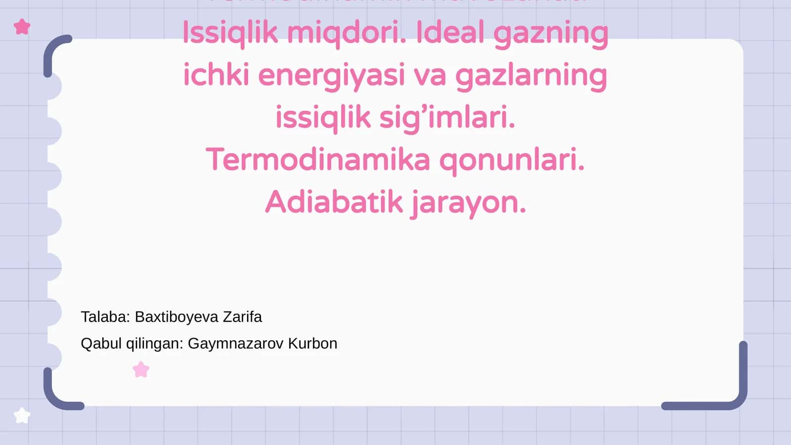 Termodinamik muvozanat 1
