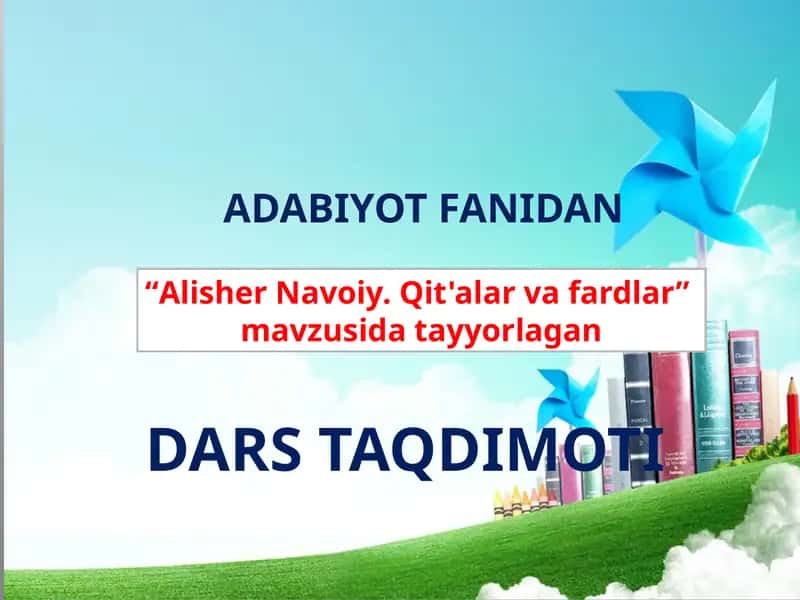 Alisher Navoiy. Qit'alar va fardlar 1