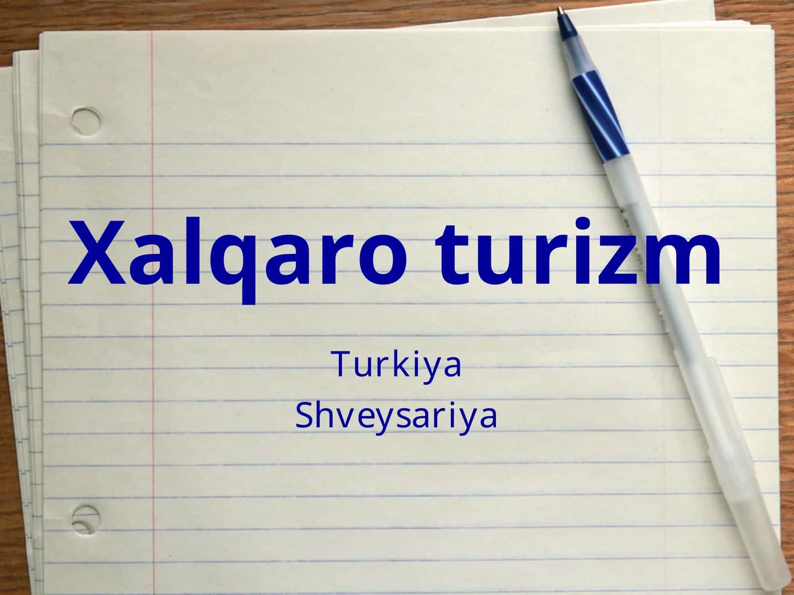 Xalqaro turizm. Turkiya 1