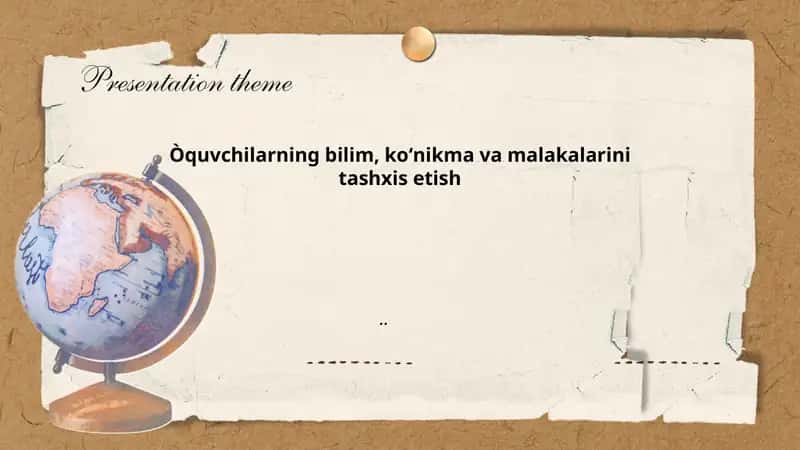 Diagnostik baholash va tashxis 1