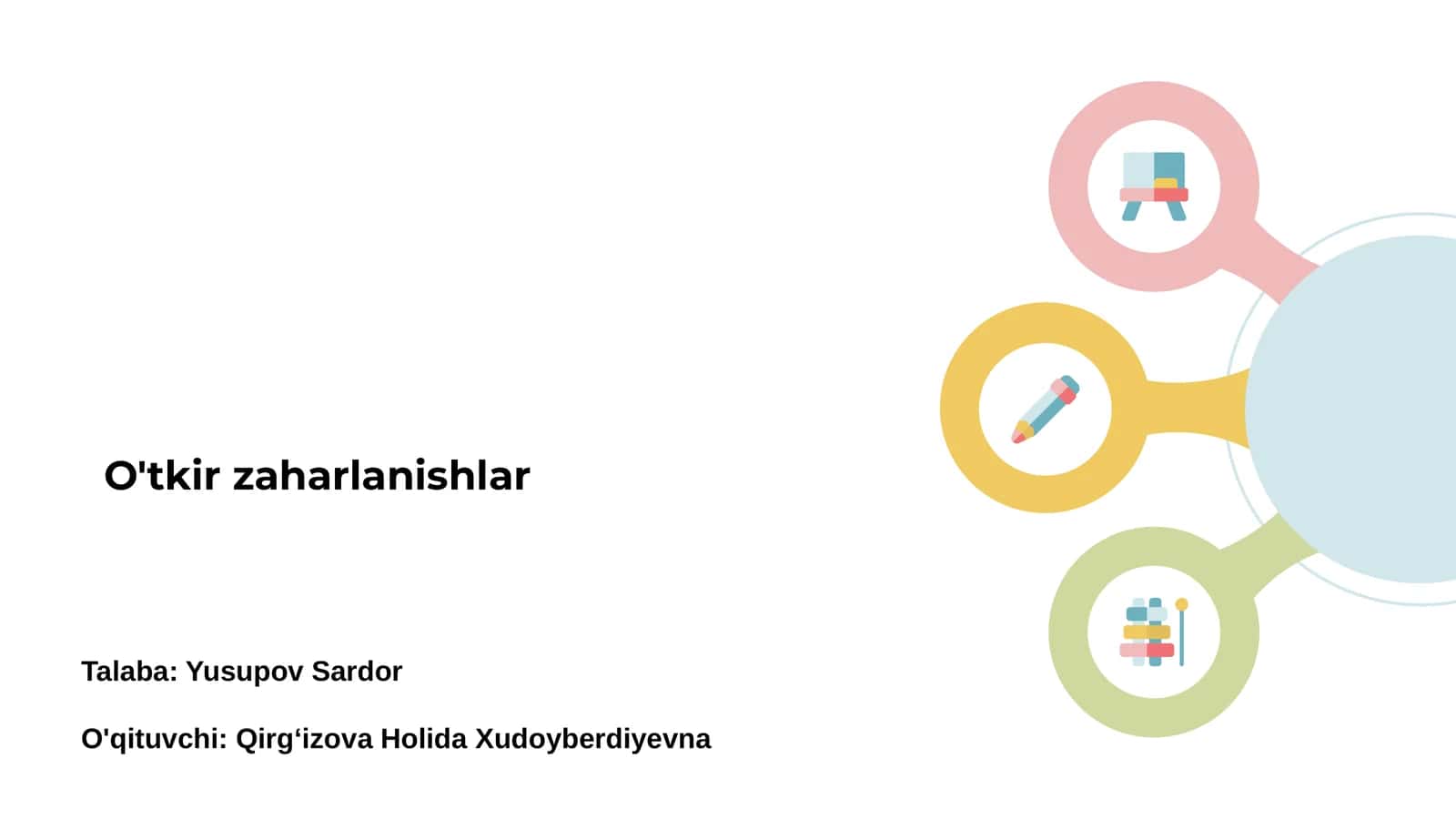 O'tkir zaharlanishlar 1