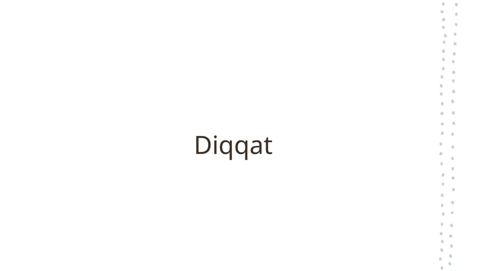 Diqqat 1