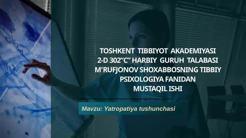 Yatropatiyatushunchasi 1