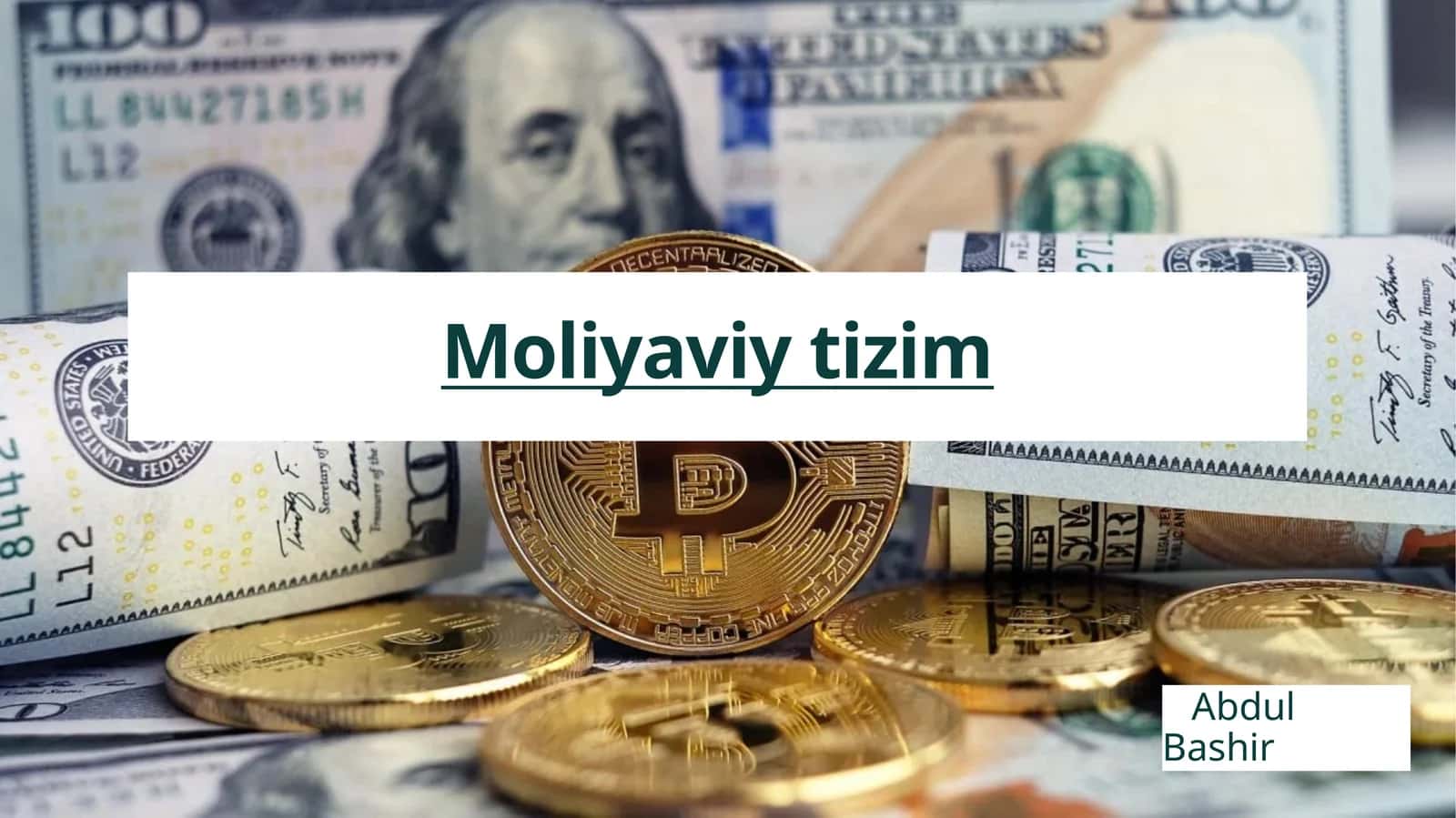 Moliyaviy tizim 1