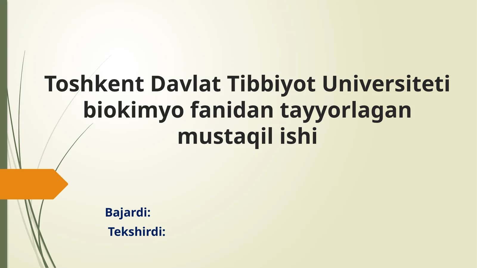 Sariqlikning biokimyoviy differensial tashxisi 1