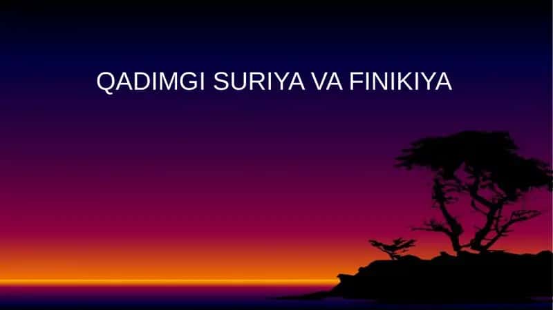 QADIMGI SURIYA VA FINIKIYA 1
