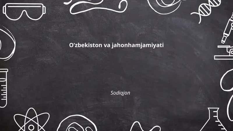 O’zbekiston va jahonhamjamiyati 1