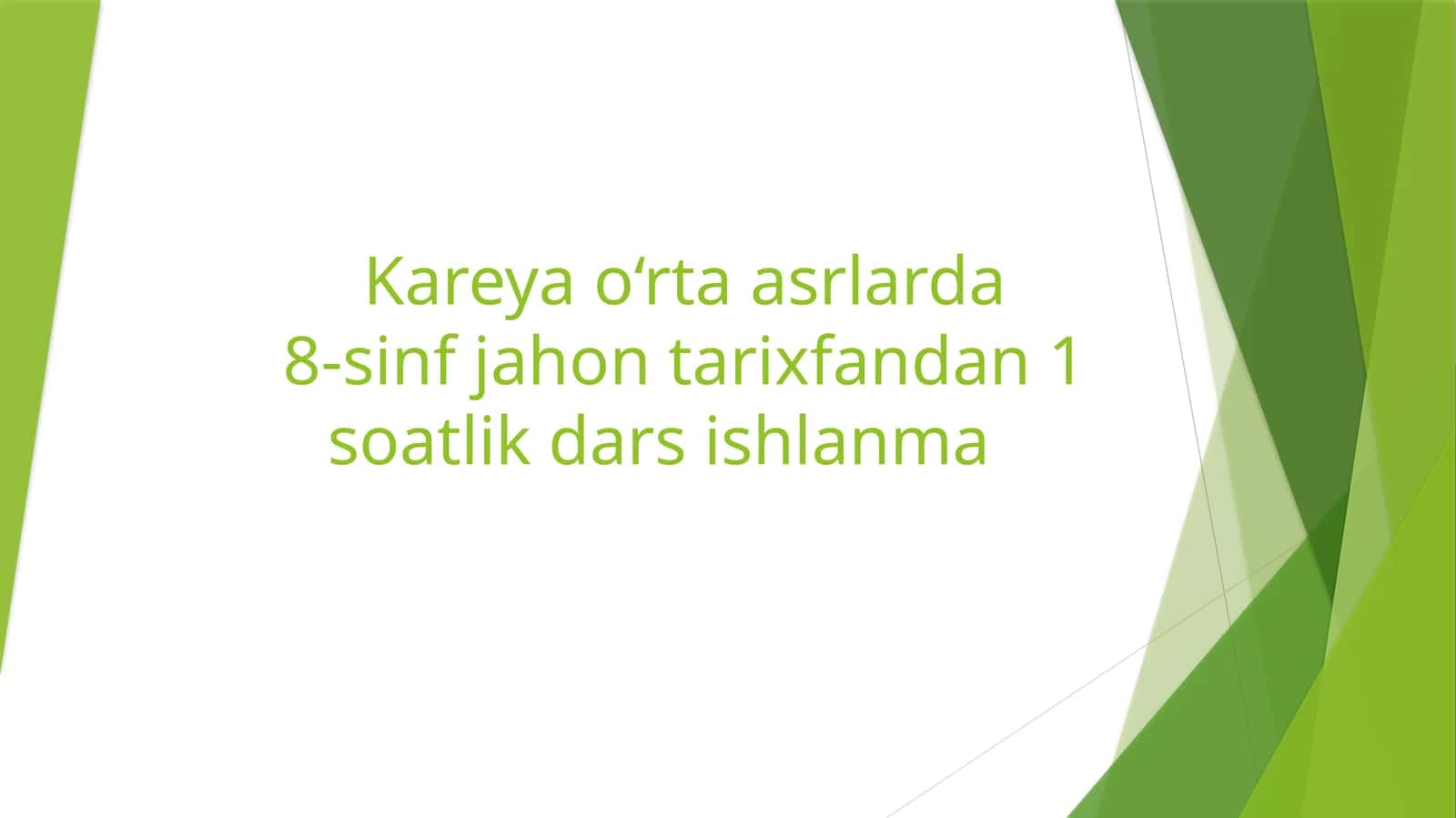 Kareya o‘rta asrlarda 1