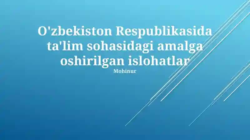 Erta bolalik ta'limini mustahkamlash