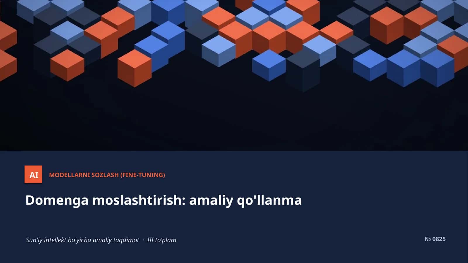 MODELLARNI SOZLASH (FINE-TUNING) 1