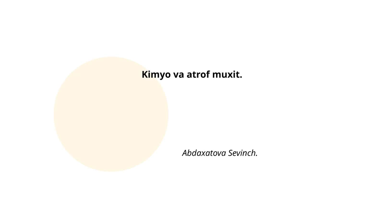 Atrof-muhit ifloslanishi 1