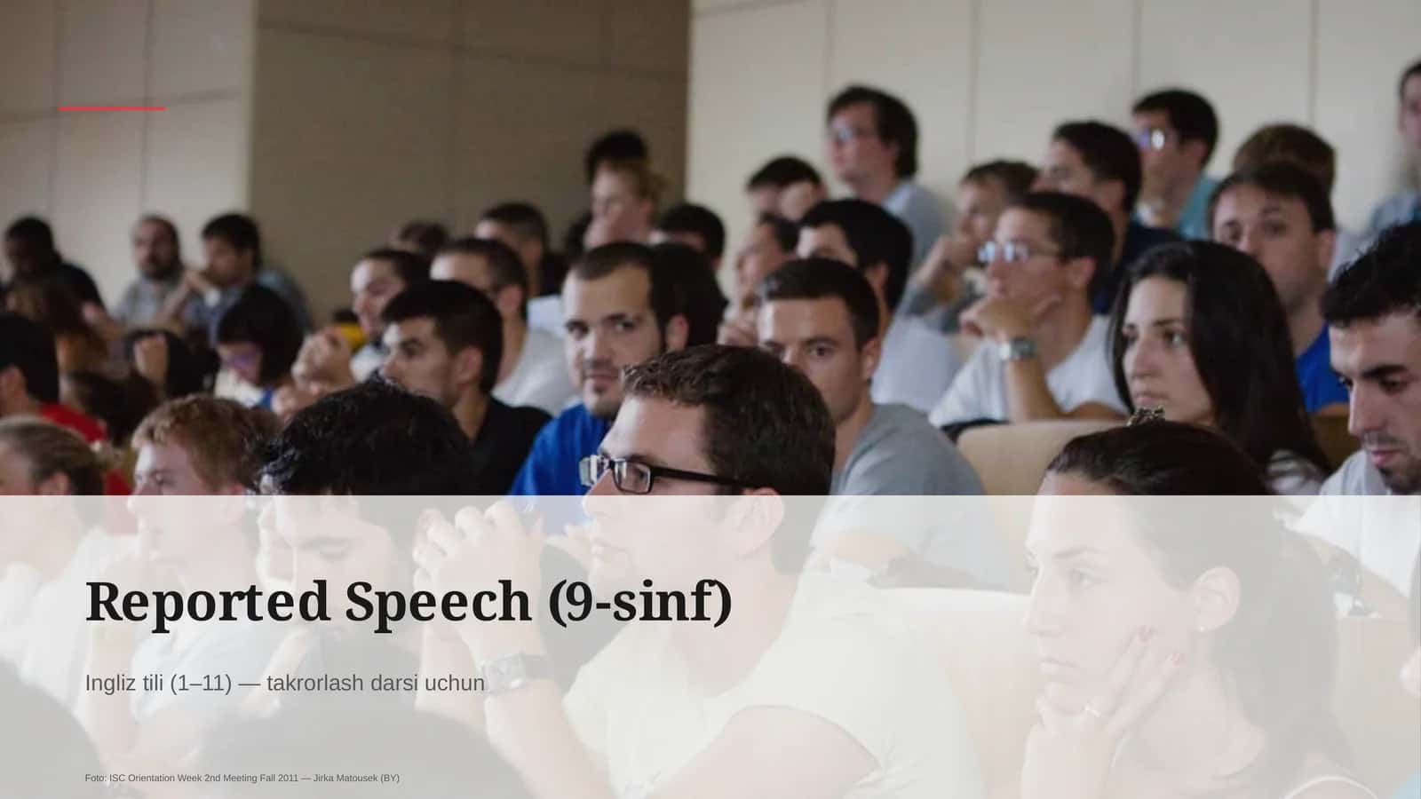 Reported Speech (9-sinf) 1