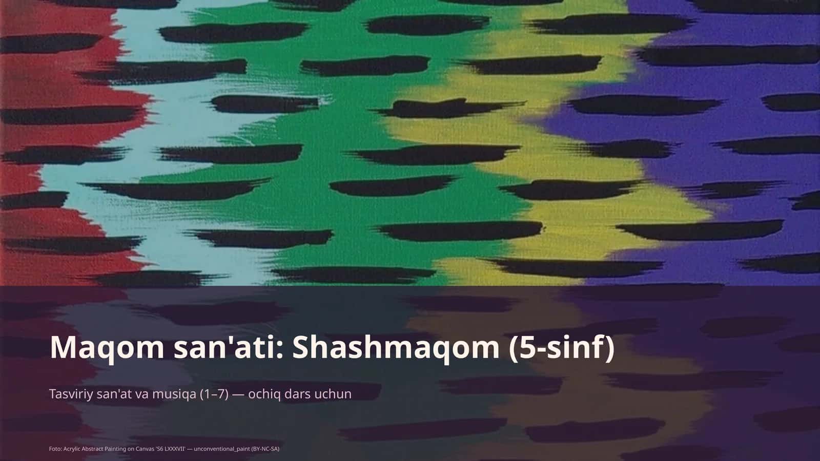 Maqom san'ati: Shashmaqom (5-sinf) 1