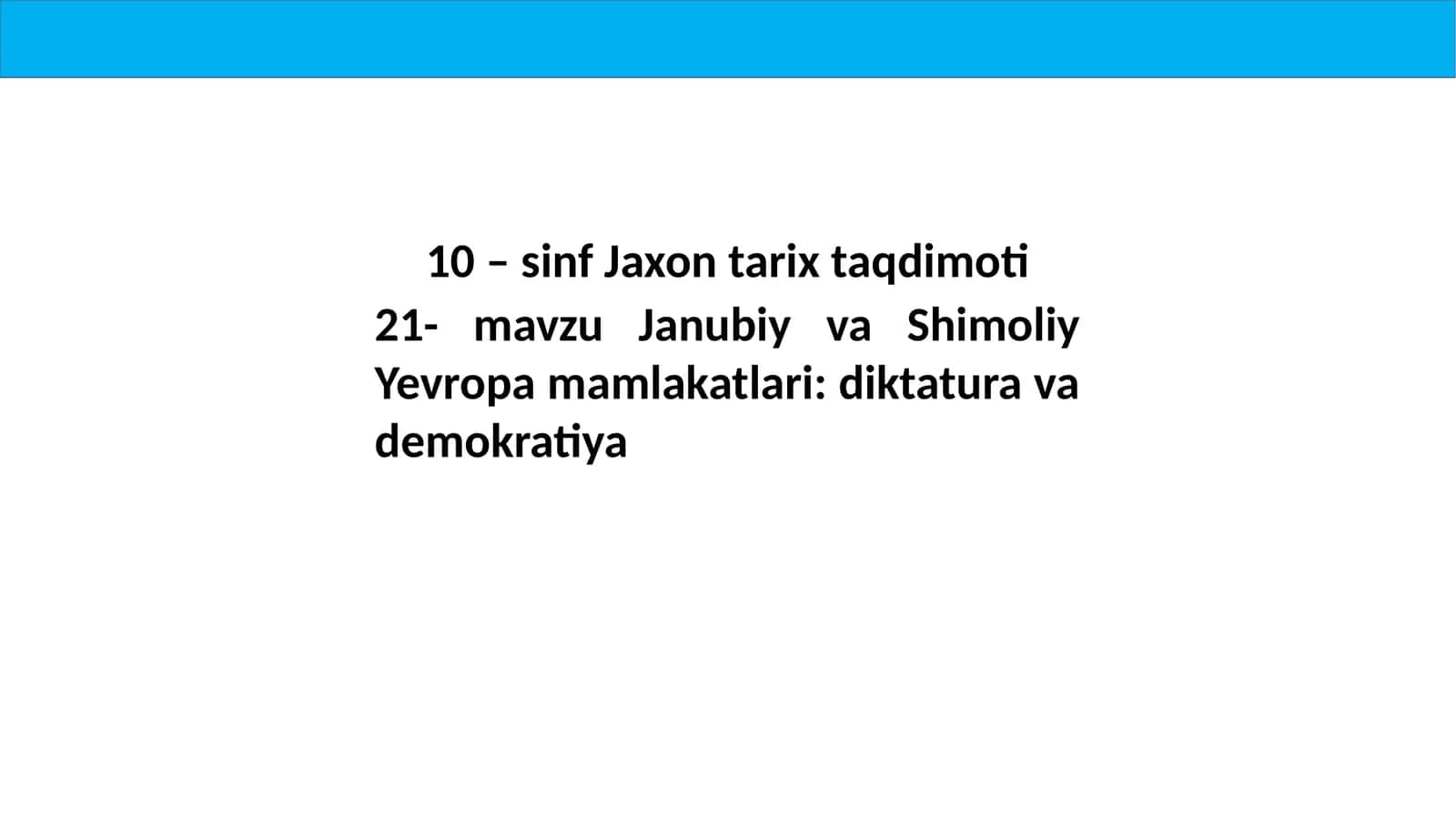 10 –sinf Jaxontarix taqdimoti 1
