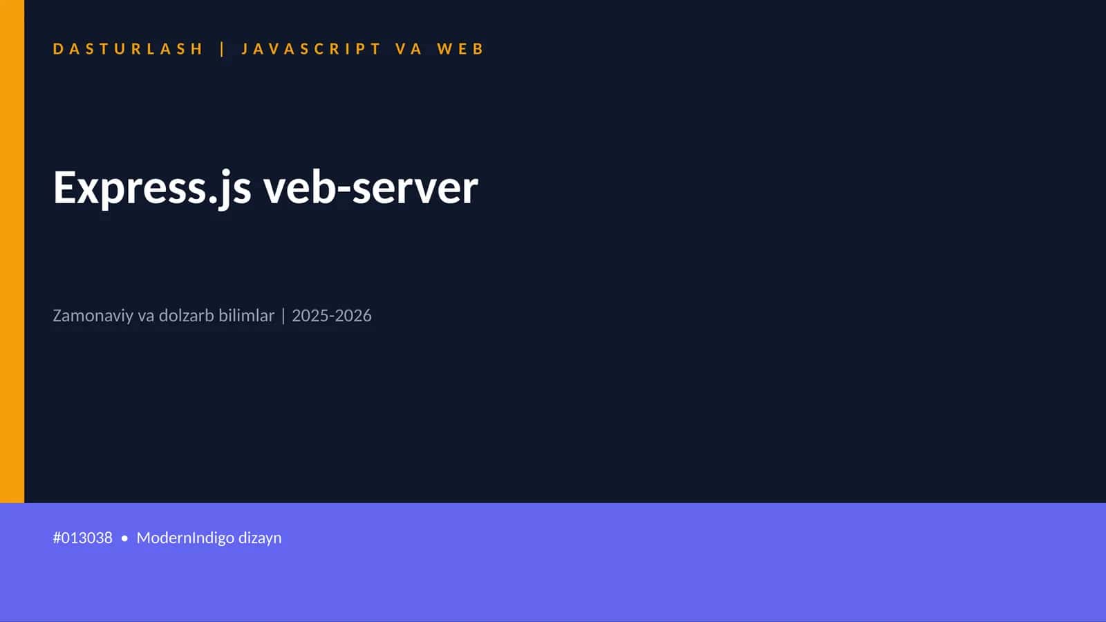 Express.js veb-server 1