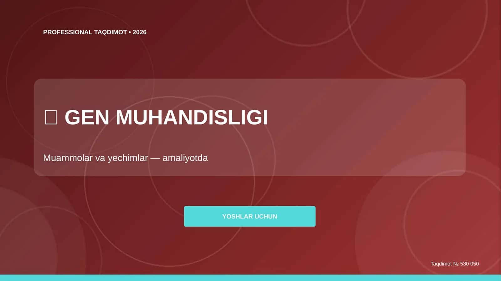 GEN MUHANDISLIGI 1