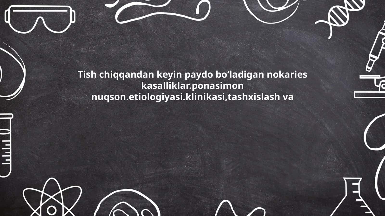 Tish chiqish jarayoni 1