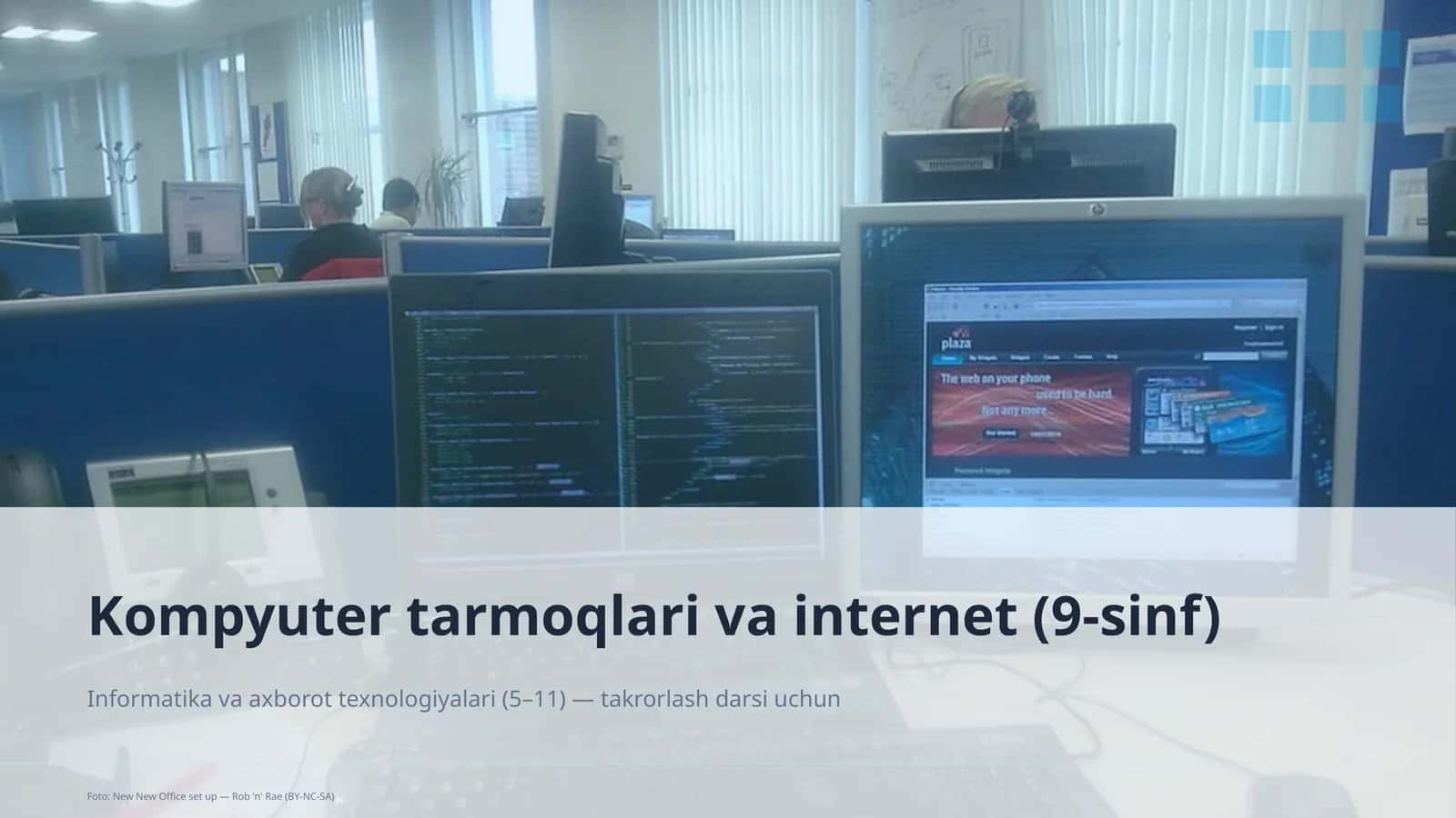 Kompyuter tarmoqlari va internet (9-sinf) 1