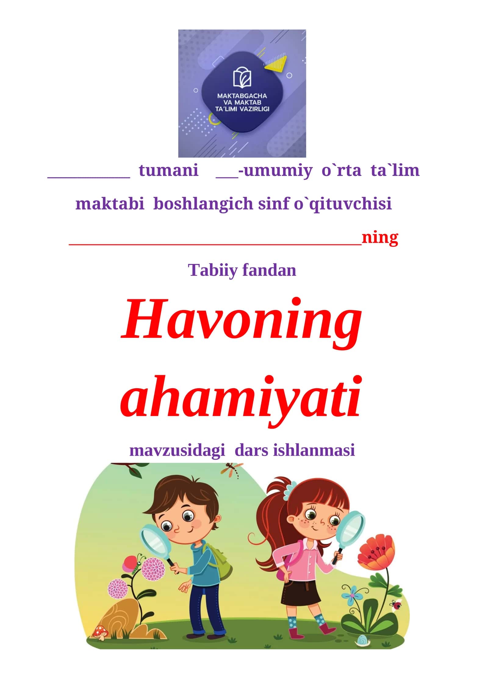 Havoning ahamiyati 1