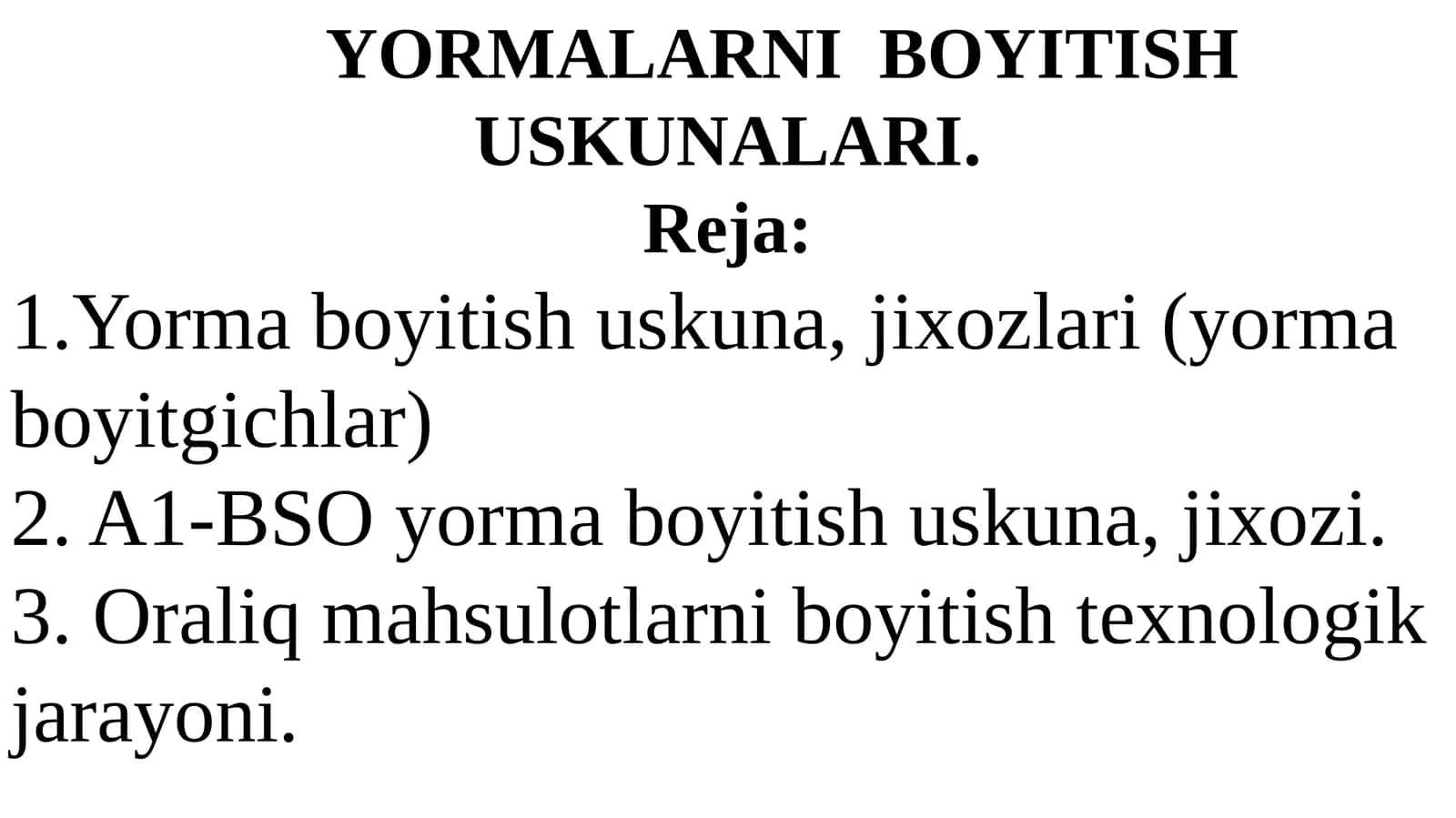 YORMALARNI BOYITISH USKUNALARI 1