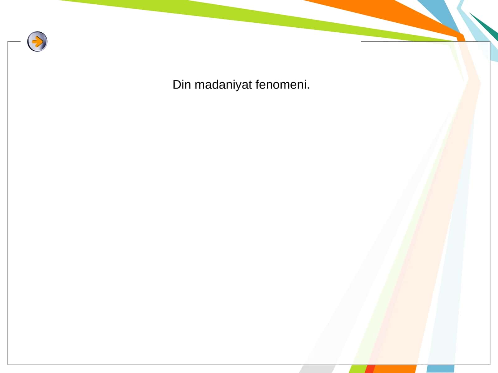 Din madaniyat fenomeni 1