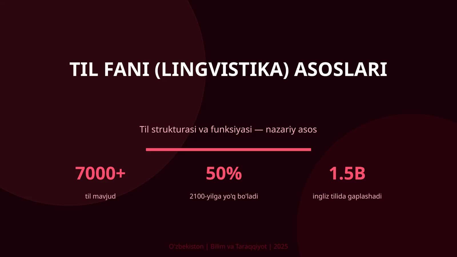 Til fani (lingvistika) asoslari 1