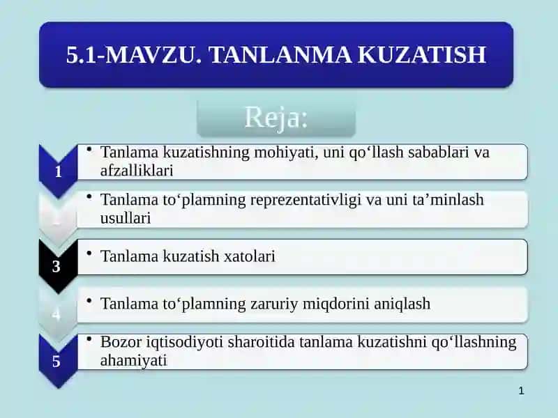 TANLANMA KUZATISH