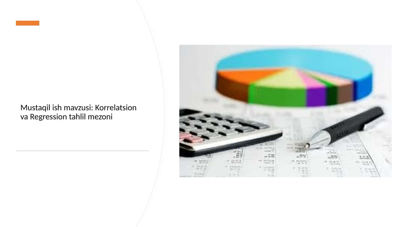 Korrelatsion va Regression tahlil mezoni 1