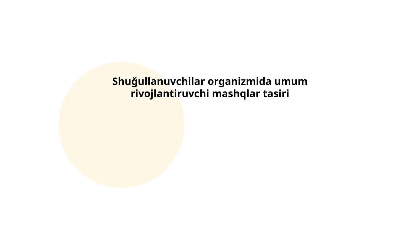 Umum rivojlantiruvchi mashqlar 1