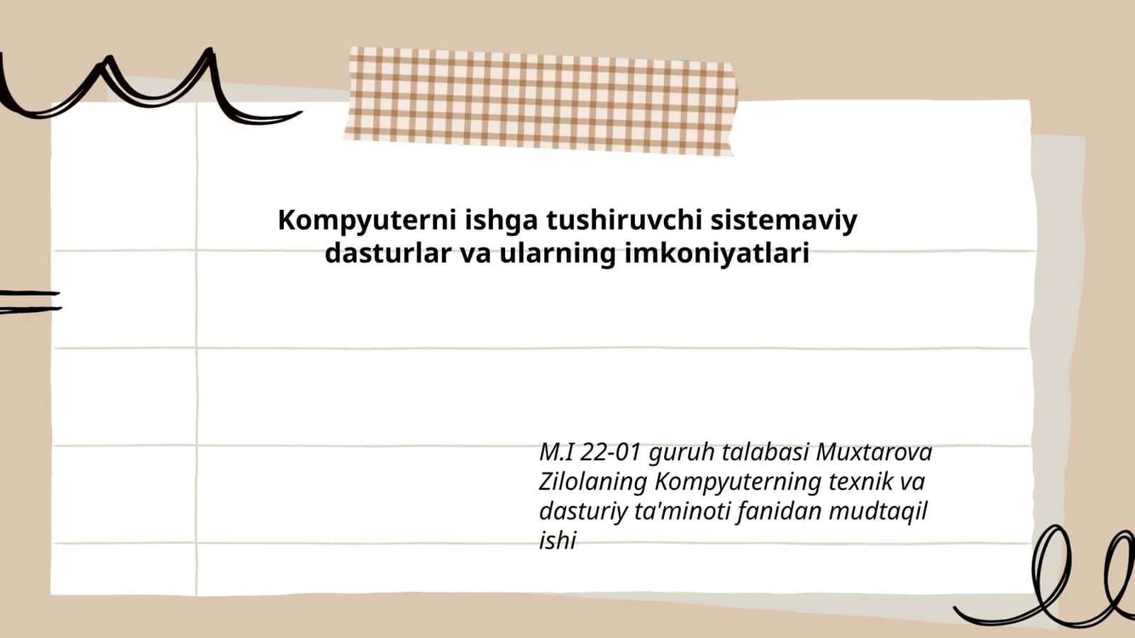 Kompyuterni ishga tushiruvchi sistemaviy dasturlar va ularning imkoniyatlari 1