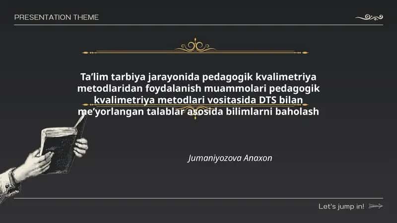 Jumaniyozova Anaxon 1
