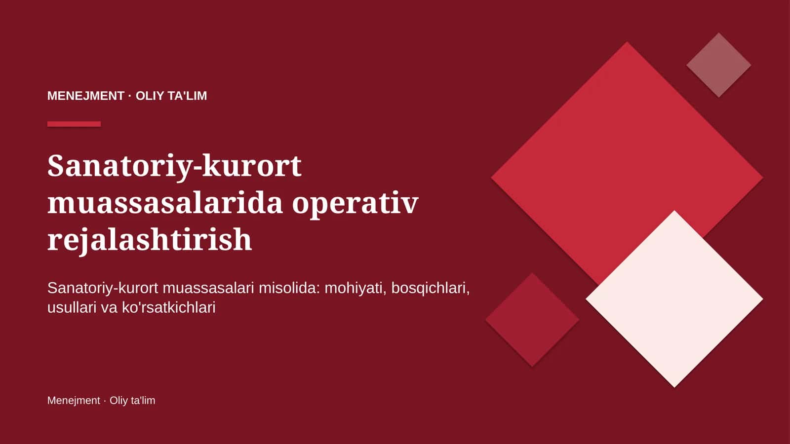 sanatoriy kurort muassasalarida operativ rejalashtirish 8669 1