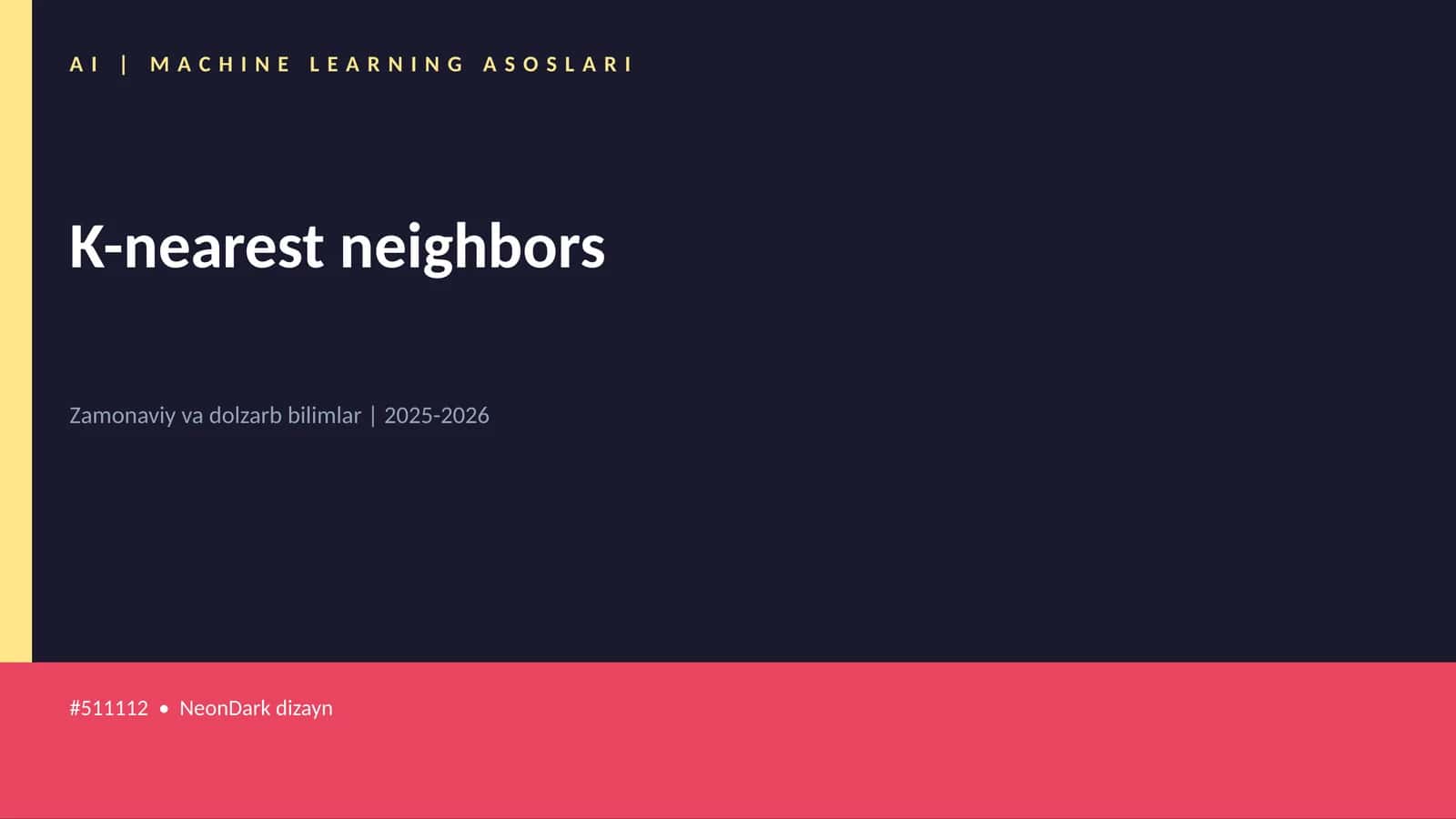 K-nearest neighbors 1