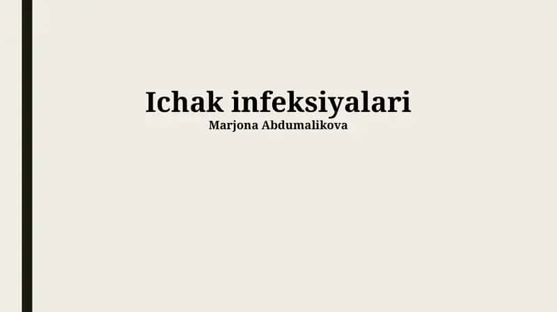 Ichak infeksiyalari 1