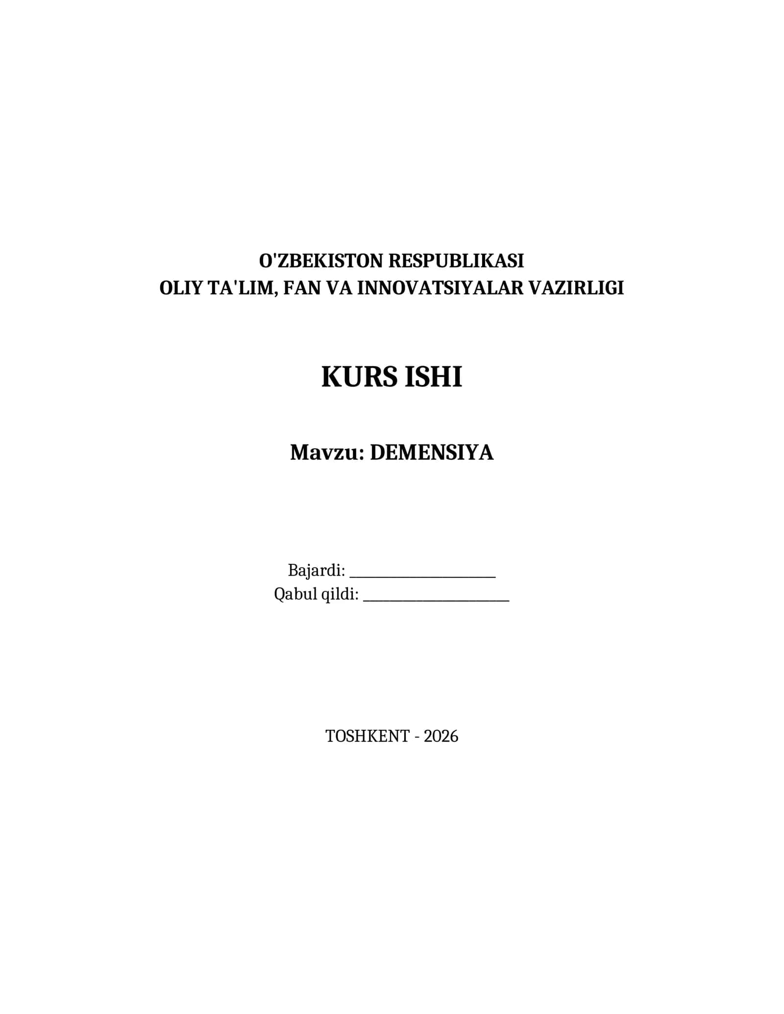 DEMENSIYA 1