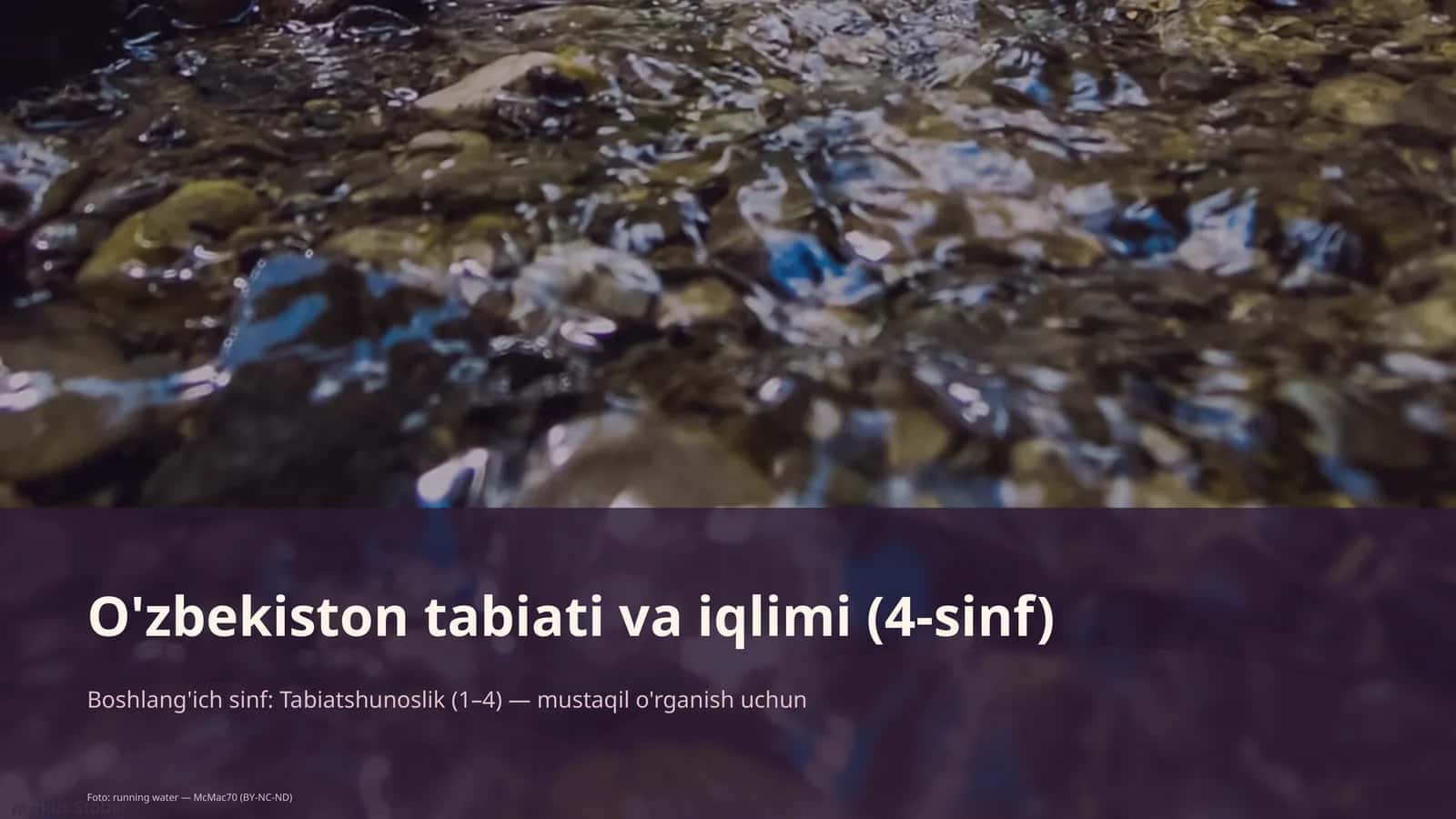 O'zbekiston tabiati va iqlimi (4-sinf) 1