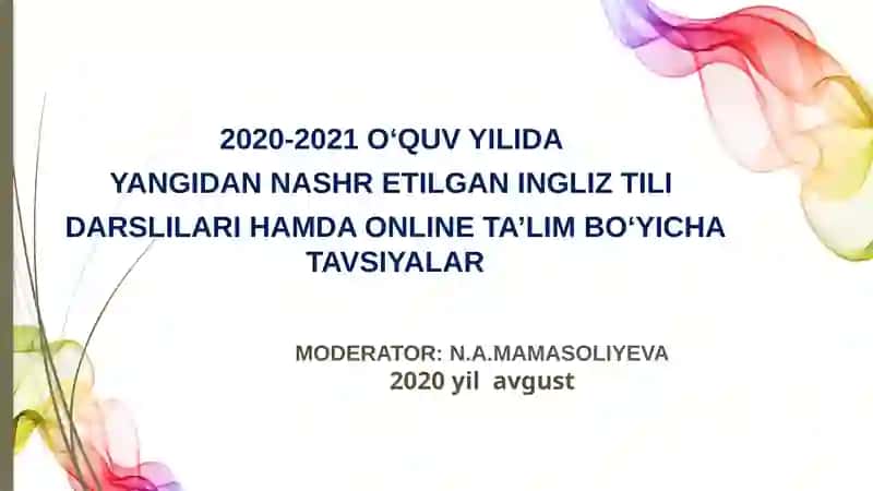 O‘quv qo‘llanmalar