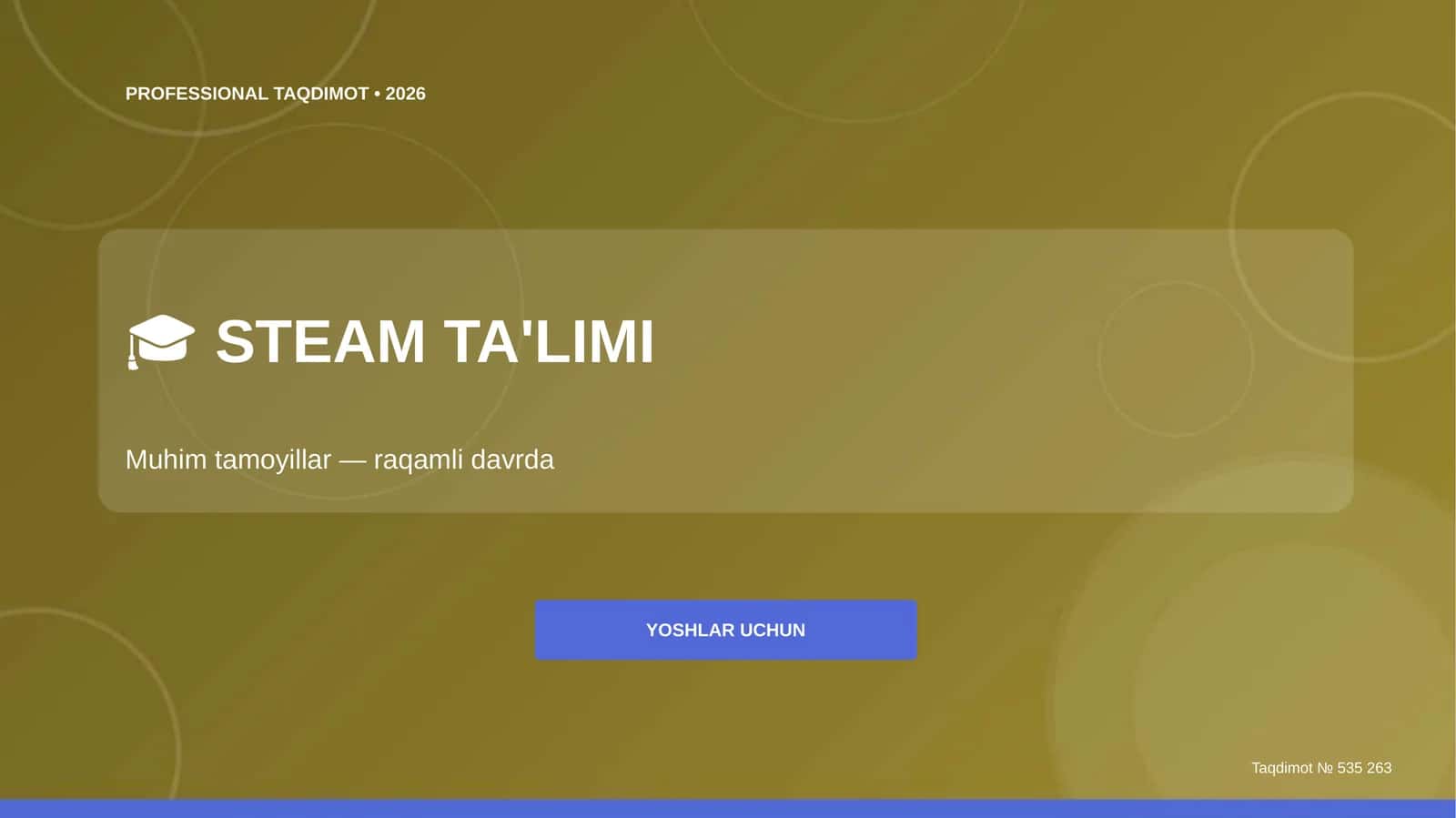 PROFESSIONAL TAQDIMOT • 2026 1