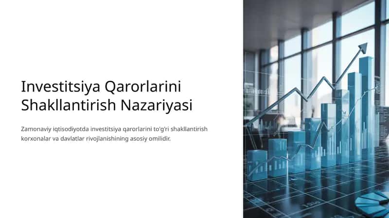 Investitsiya Qarorlarini Shakllantirish Nazariyasi 1