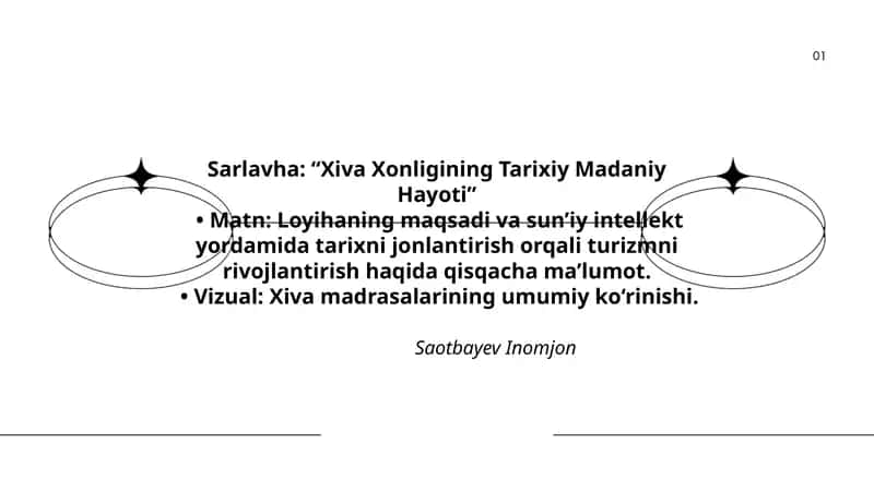 Xiva Xonligining Tarixiy Madaniy Hayoti 1