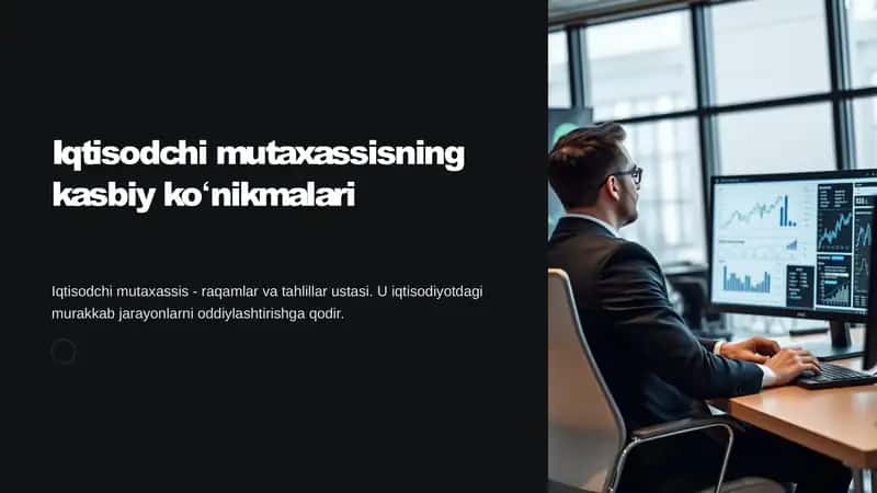 Iqtisodchi mutaxassisning kasbiy koʻnikmalari 1