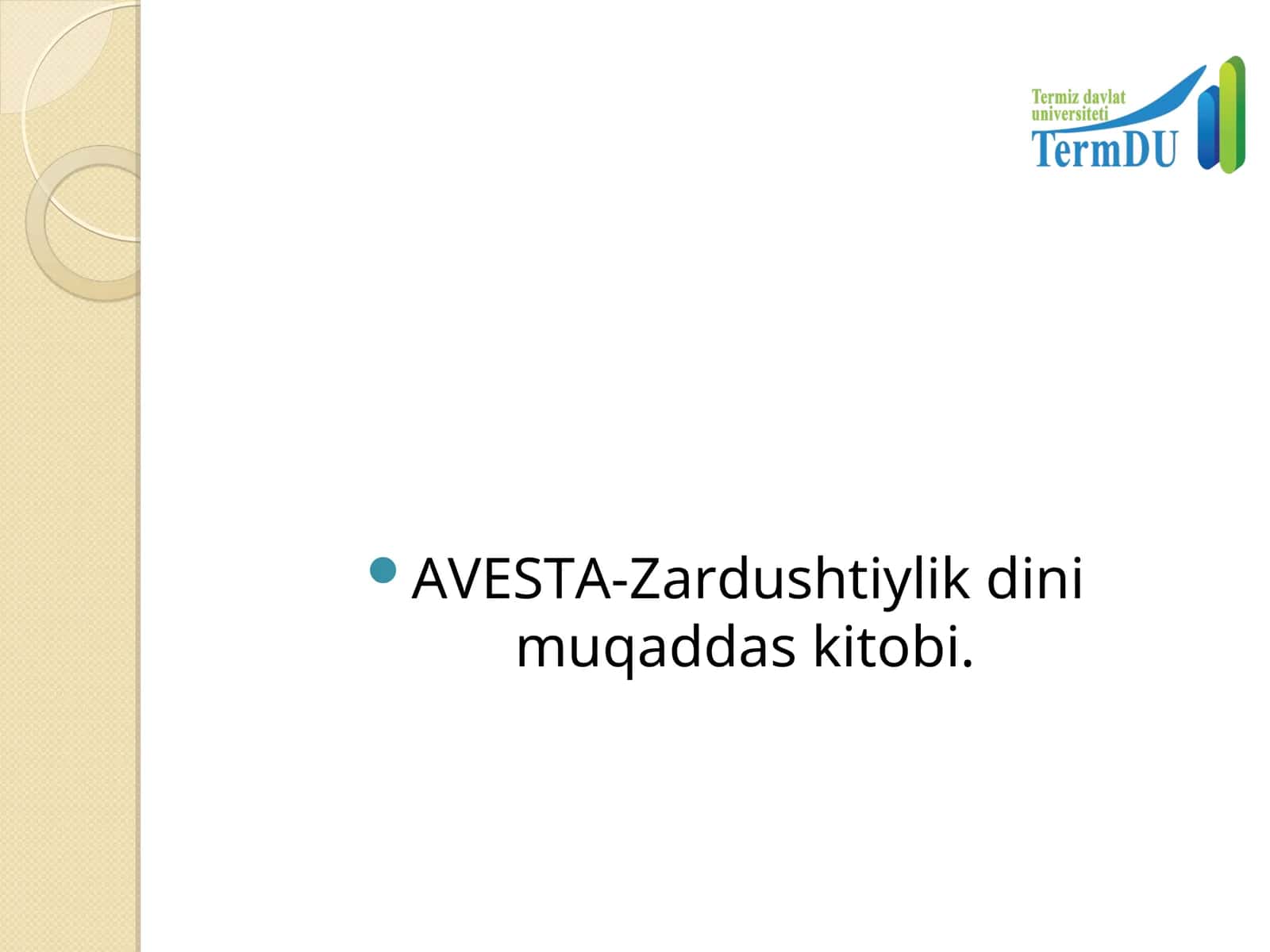 AVESTA-Zardushtiylik dini muqaddas kitobi 1