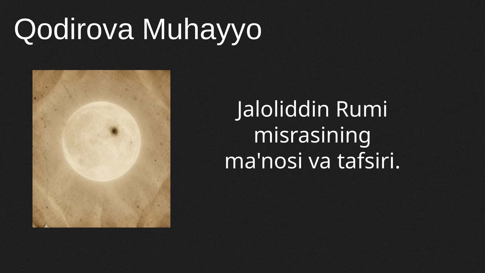 Quyoshda ham dog' bor 1