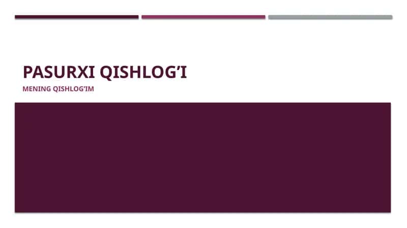 Mening qishlog’im 1