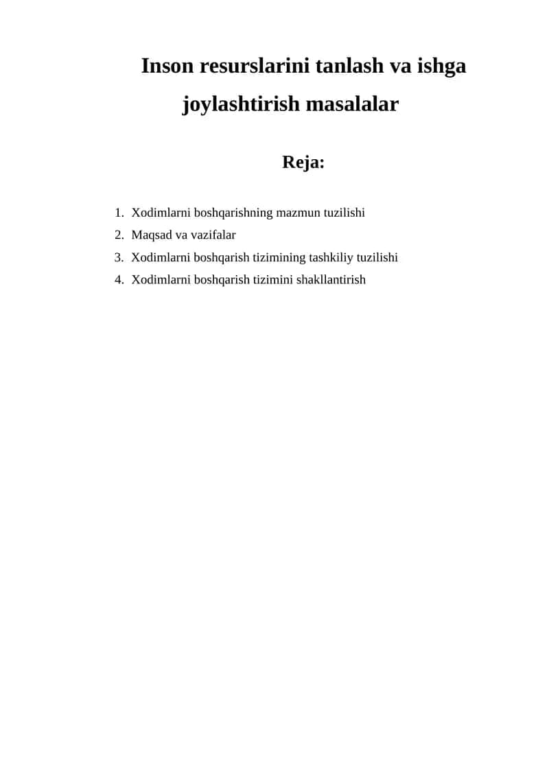 Inson resurslarini boshqarish 1