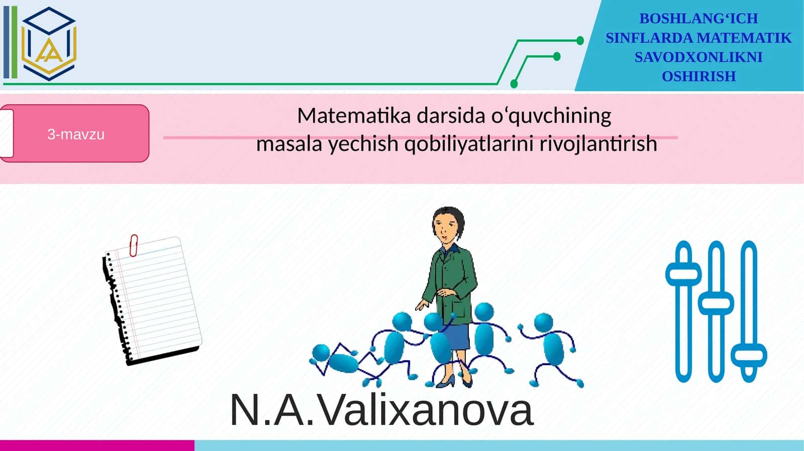BOSHLANG‘ICH SINFLARDAMATEMATIK SAVODXONLIKNI OSHIRISH 1