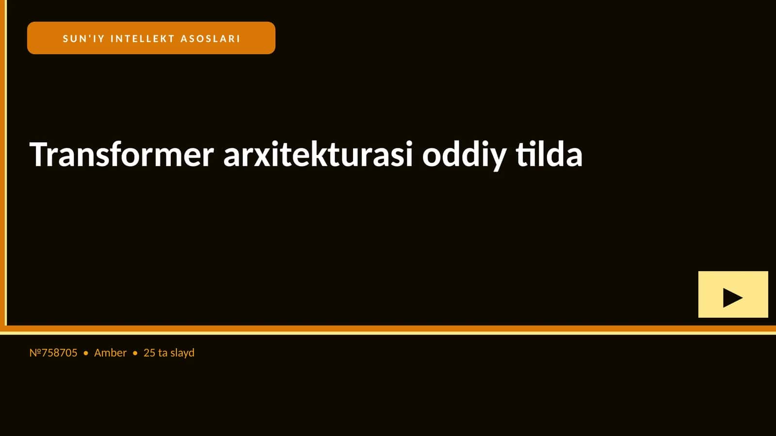 Transformer arxitekturasi oddiy tilda 1