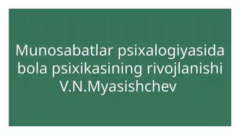 Munosabatlar psixologiyasi